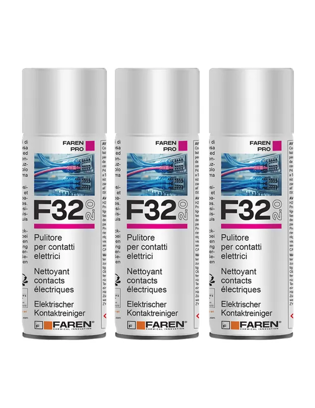 Faren F32 Pulitore Contatti Spray Sgrassante A Rapida Evaporazione 400ml 3 Pezzi Speciale Aanbieding