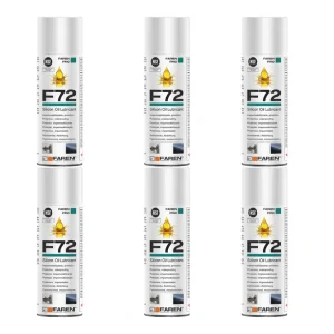 Faren F72 Olio Silicone Spray 400ml Lubrificante Idrorepellente Metalli 6 Pezzi Direct Verzonden