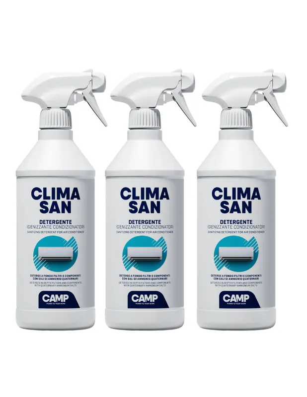 CAMP Climasan Detergente Per filtri E Componenti Climatizzatori 750 ml 3 Pezzi Finale Uitverkoop