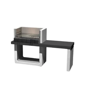 SAROM Barbecue Porto New Legna Carbonella 160 x 51,5 x 96,8 cm Griglia E Ampio Tavolo Laterale Exclusieve Aanbieding