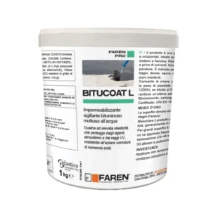 Faren BITUCOAT L Impermeabilizzante Bituminoso Superfici Orizzontali E Verticali 1 pz., 1 Kg Goedkoop