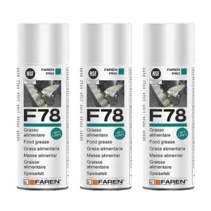 Weekendaanbieding Faren F78 Grasso Spray Alimentare FDA Atossico Antiossidante 400 ml 3 Pezzi