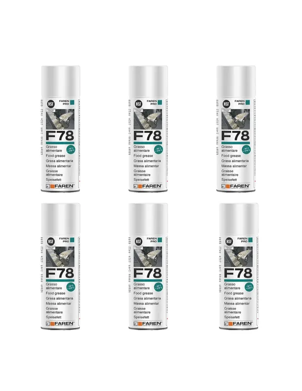 Speciale Aanbieding Faren F78 Grasso Spray Alimentare FDA Atossico Antiossidante 400 ml 6 Pezzi
