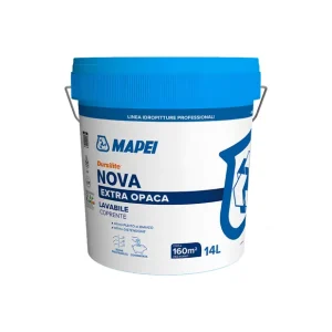 Dursilite Nova Idropittura Murale Extra Opaca Lavabile Coprente Per Interni 14L Merkproduct