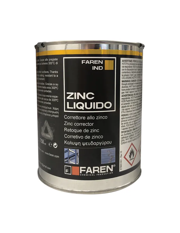Hete Deal Faren ZINC Zincante A Freddo Puro 98% Brillante Resistente Alte Temperature 750ml