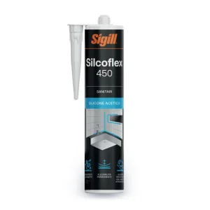 SIGILL Silcoflex 450 Sigillante Monocomponente Resistente Alle Muffe 280 ml 1 pz., Bianco Korting