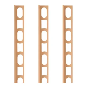 Nieuw Profili In Alluminio Verniciato Colore 141 Caramel a L per Finitura Parete Proangle 1 pz., 3 PZ
