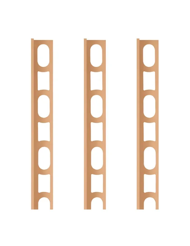 Nieuw Profili In Alluminio Verniciato Colore 141 Caramel a L per Finitura Parete Proangle 1 pz., 3 PZ