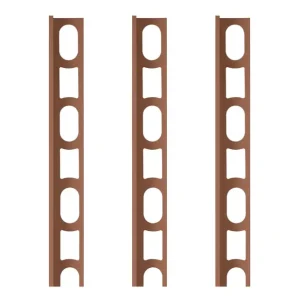 Profili In Alluminio Verniciato Colore Cioccolato 144 a L per Finitura Parete Proangle 1 pz., 3 PZ Lage Kosten