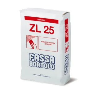 Fassa ZL 25 Intonaco Di Lisciatura A Base Di Calce E Gesso Per Interni 25 Kg Finale Uitverkoop