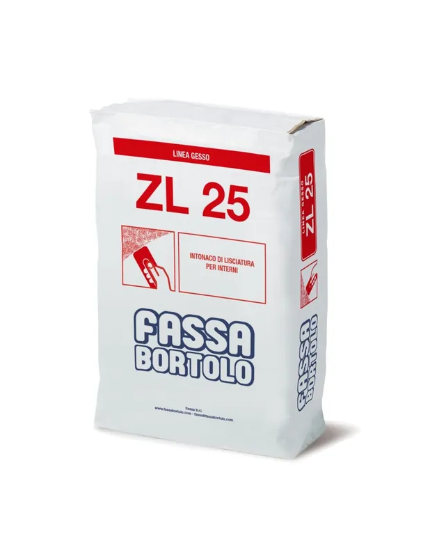 Fassa ZL 25 Intonaco Di Lisciatura A Base Di Calce E Gesso Per Interni 25 Kg Finale Uitverkoop