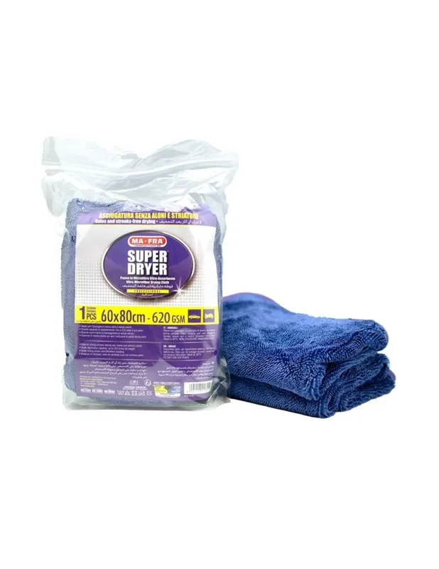 Mafra SUPER DRYER Panno in Microfibra Ultra-Assorbente Asciugatura Auto 60x80 cm Koopje