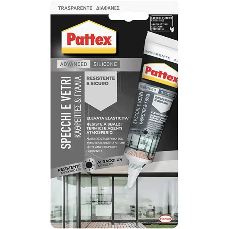 SILICONE PATTEX SPEC/VETR.TRAS.ML50,Eur 5,25 Seizoensaanbieding