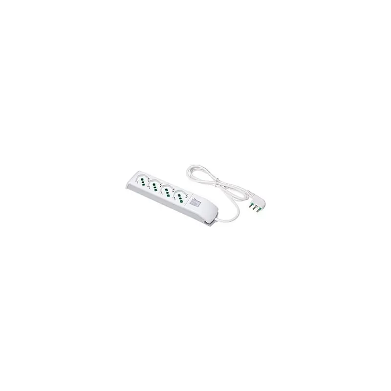 MULTIPRESA 410100 BI.4BI/SC+INTERRUTTORE,Eur Voordeelprijs