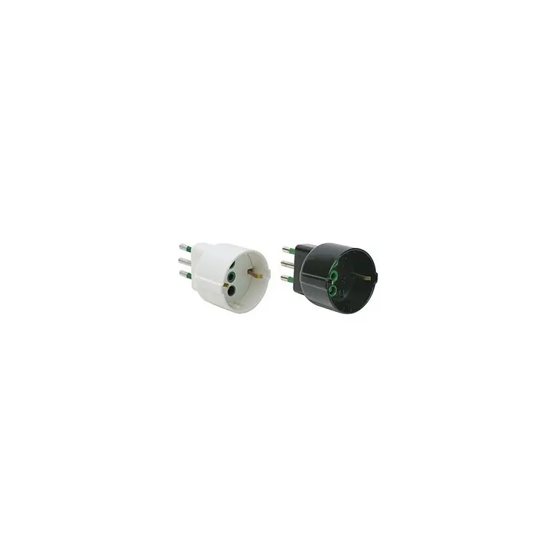 Premium ADATTATORE SPINA 10A / SCHUKO,Eur 2,25 Colore BIANCO