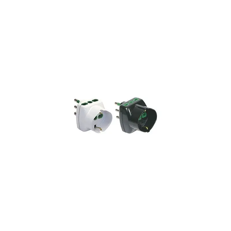 SPINA TRIPLA SPINA 16A +SCHUKO,Eur 5,31 Colore NERO Korting