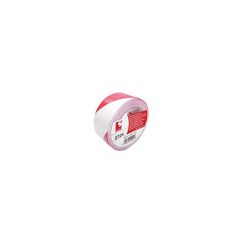 NASTRO ADESIVO SEGNALETICO BIANCO/ROSSO 50MM Premium