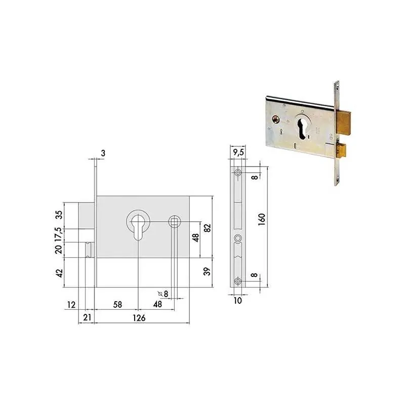 Weekendaanbieding SERRATURE CISA ART.44120,Eur 38,12