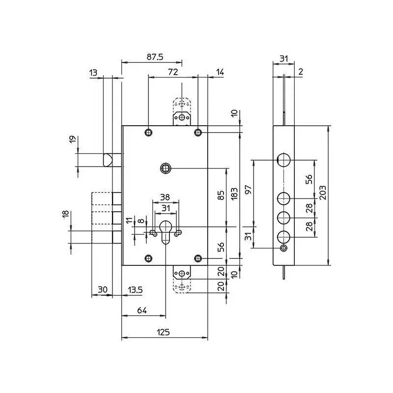 SERRATURE CISA 56515.48.0.00.CE,Eur 119,54 Gecertificeerd