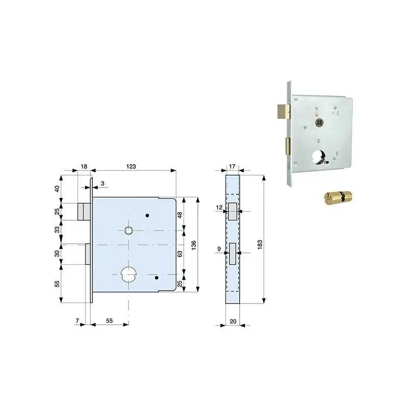 Voordeelprijs SERRATURE MG ART.345,Eur 47,90