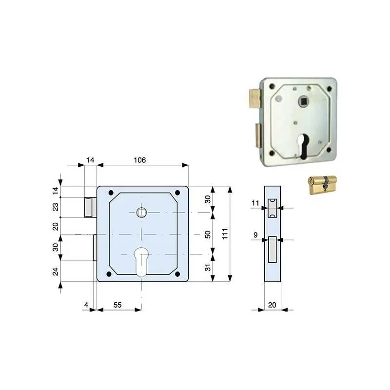 Express Levering SERRATURE MG ART.434,Eur 32,70