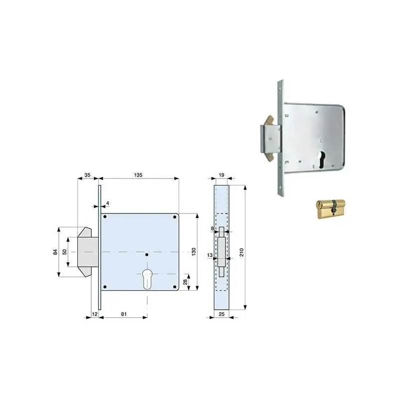 SERRATURE MG ART.562 A DOPPIO GANCIO,Eur 46,92 Merkproduct