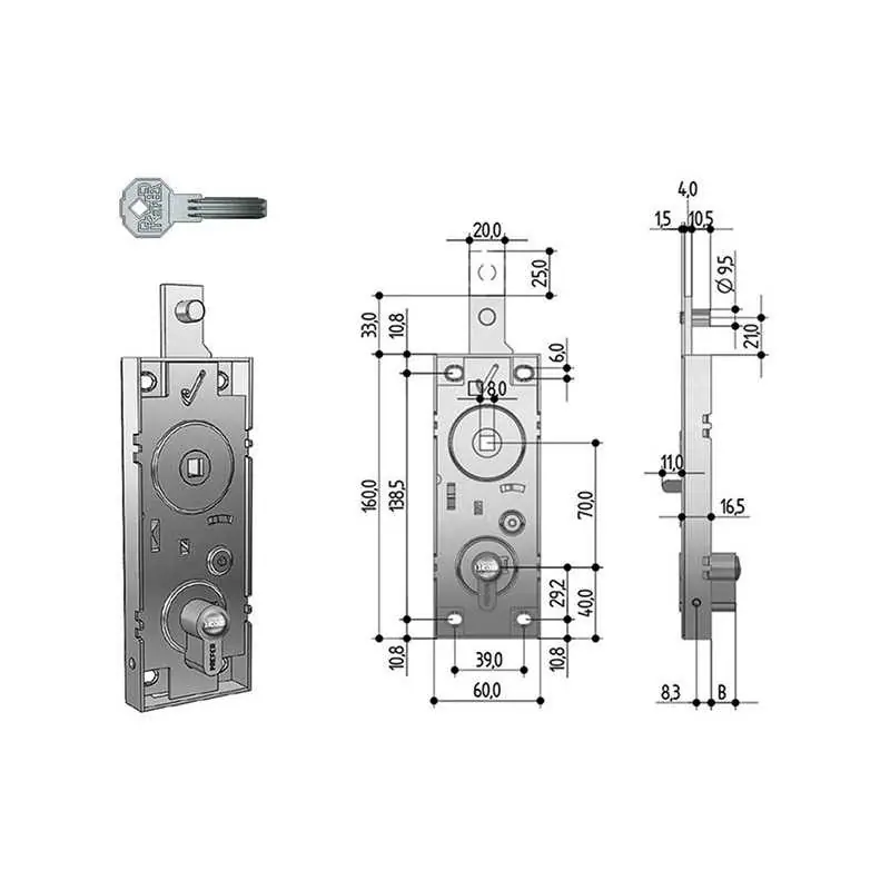 SERRATURE PREFER ART.W598 CILINDRO SICUREZZA,Eur Aanbieding