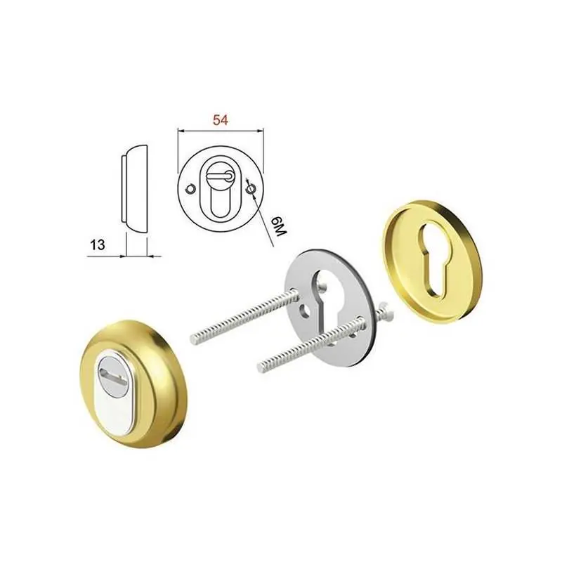 PROTEZIONE DISEC OR02D1,Eur 37,27 Finitura Ottone Goedkoop