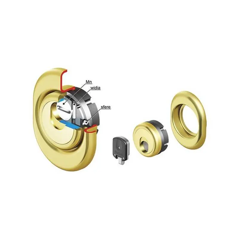 PROTEZIONE MAGNETICA DISEC 3G2FM-25D1,Eur 143,86 Finitura Ottone Gereduceerde Prijs