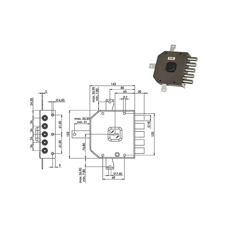 SERRATURE MOIA A415 DM QUINT 5,Eur 110,35 Versione DESTRA Actieprijs