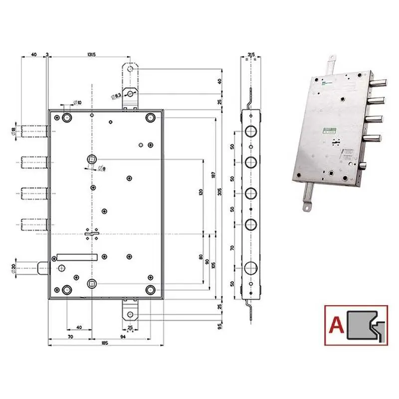SERRATURE MOTTURA PORTE BLINDATE 64561,Eur 208,11 Versione DESTRA Betaalbaar