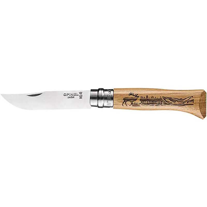 Alleen Vandaag COLTELLI OPINEL VIROBLOC PIROGRAFATI CERVO