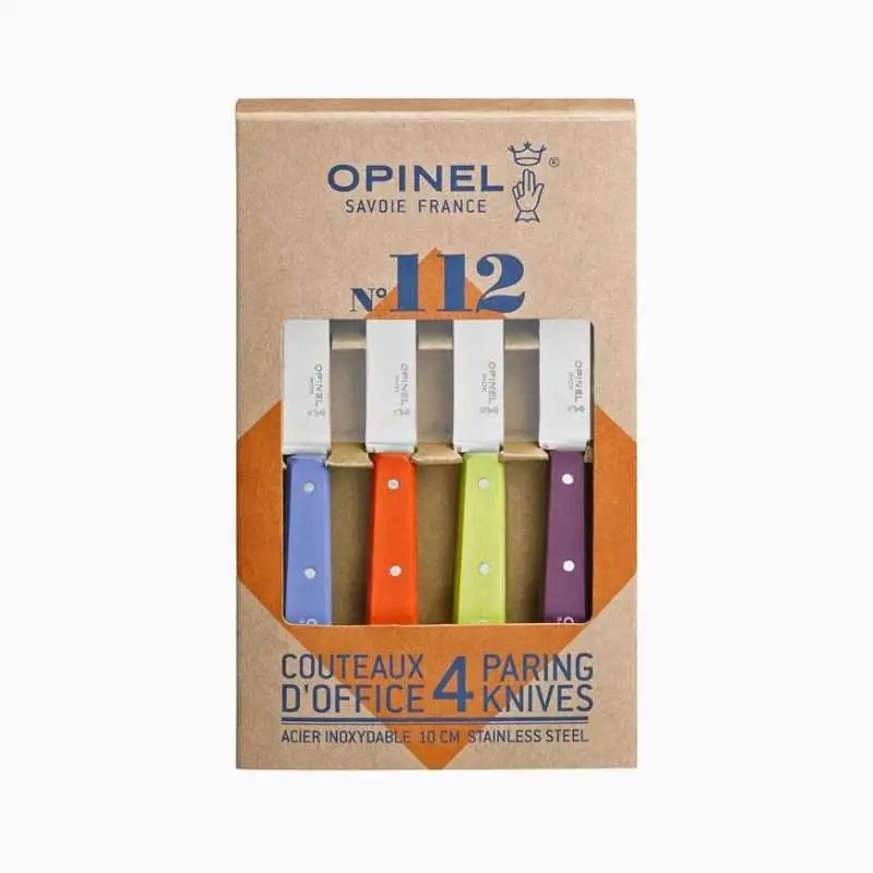 COLTELLI OPINEL CUCINA 112 4 PZ MANICO LEGNO Direct Verzonden
