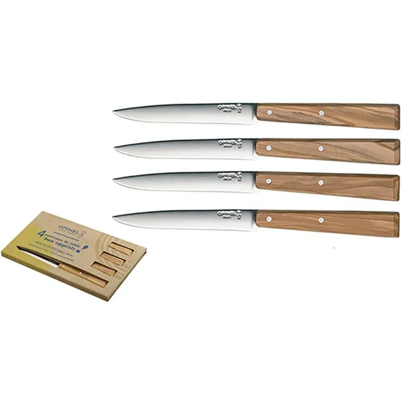 COLTELLI OPINEL 125 TAVOLA 4PZ MANICO LEGNO Express Levering