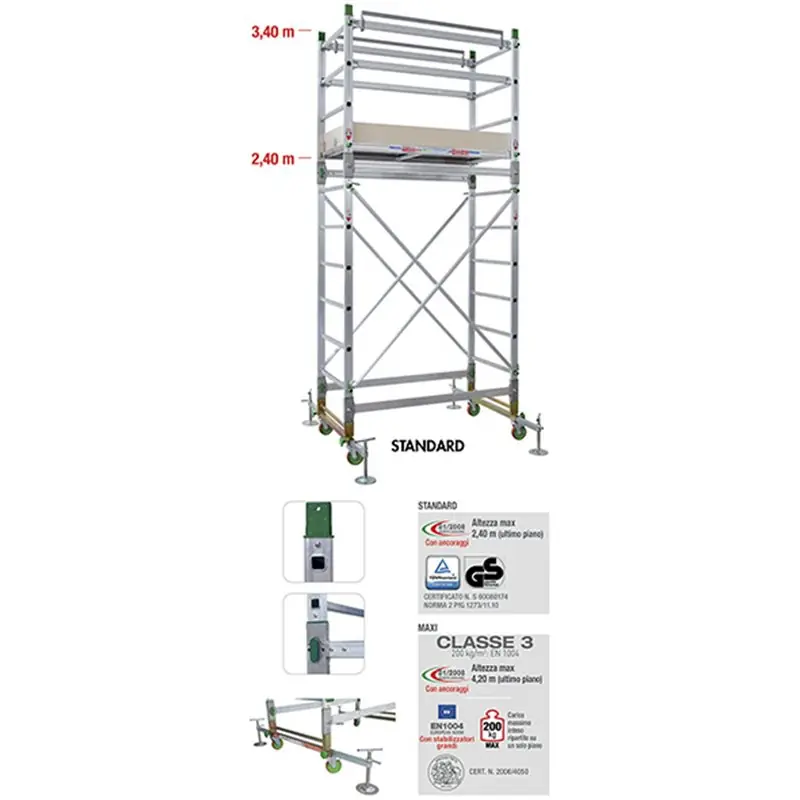 Rechtstreeks Van De Fabrikant TRABATTELLO ALUMITO STANDARD MT3,40,Eur 1.038,10