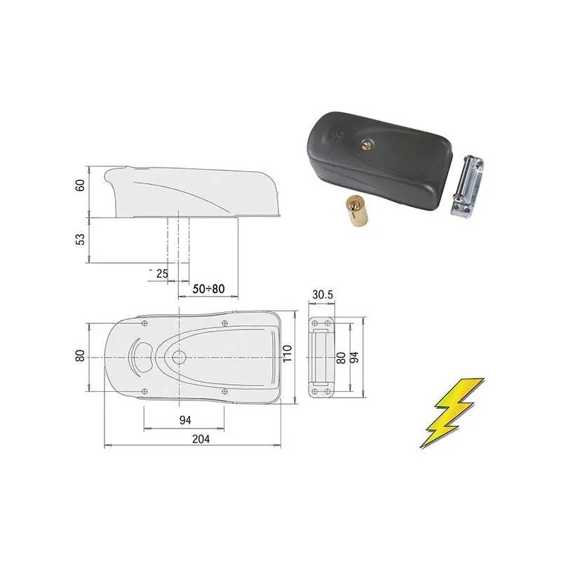 Goedkoop SERRATURE CISA ELETTRIKA ART.1A721,Eur 65,20