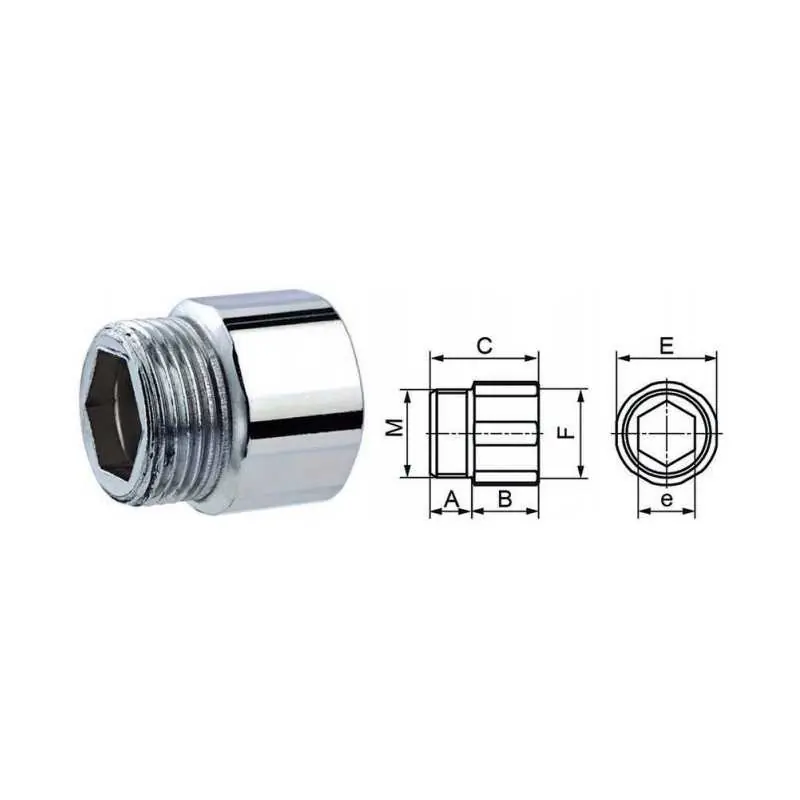 Voordeelprijs RACCORDI FILETTATI ACCIAIO ZINCATO M-F 1/2X10