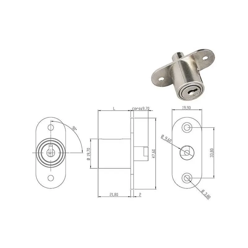 Beste Prijs SERRATURE PER MOBILI OMR PULSANTE 163500,Eur 8,47