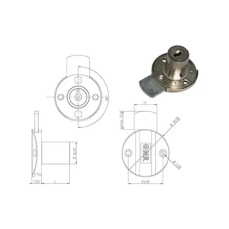 SERRATURE PER MOBILI OMR 21MM 220300,Eur 8,55 Lage Kosten