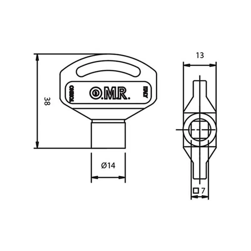 Gecertificeerd CHIAVI TAVELLINI OMR PLASTICA Q7 SCHD04455,Eur
