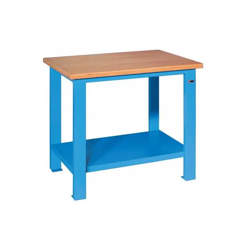 Snelle Levering BANCO LAVORO LAMIERA PIANO LEGNO CM.100