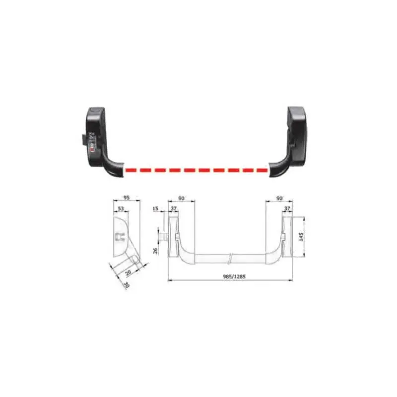 Gecertificeerd MANIGLIONI ANTIPANICO ISEO IDEA BASE 9411