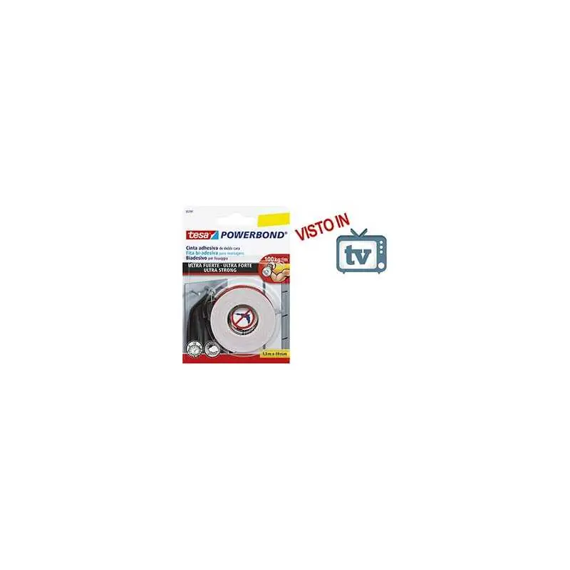 NASTRO BIADESIVO TESA 55791 POWERBOND 19X1,5M,Eur Favoriet