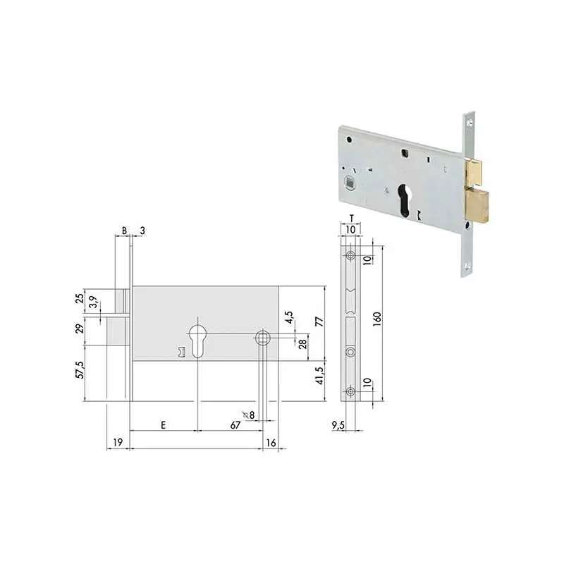 Beste Prijs SERRATURE CISA INFILARE ART.44361.70,Eur 22,66