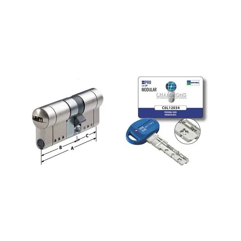 CILINDRI MOTTURA MODULAR CHIAVE-CHIAVE 6166,Eur Lage Prijs