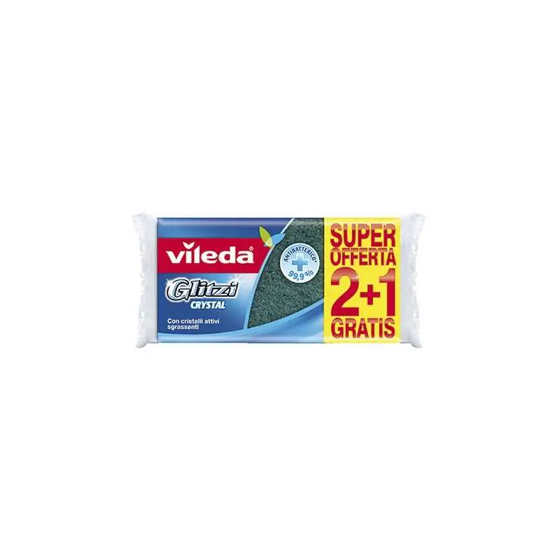 Lage Kosten SPUGNE VILEDA GLITZI CRISTAL PZ.2+1,Eur 1,49