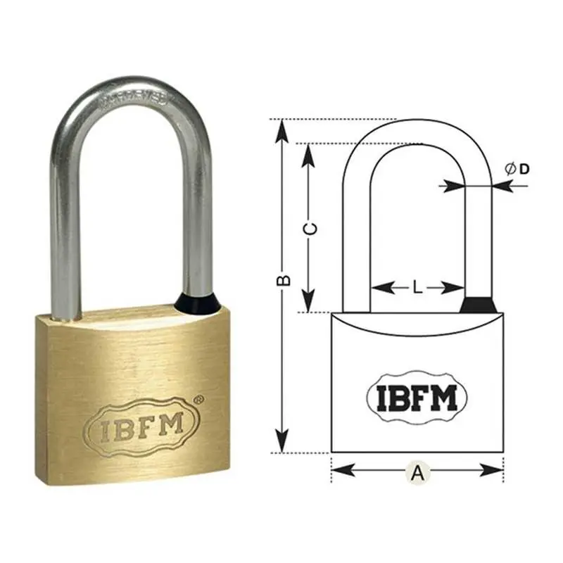 LUCCHETTI IBFM ARCO LUNGO 25MM H27 2225*LS,Eur Meest Verkocht