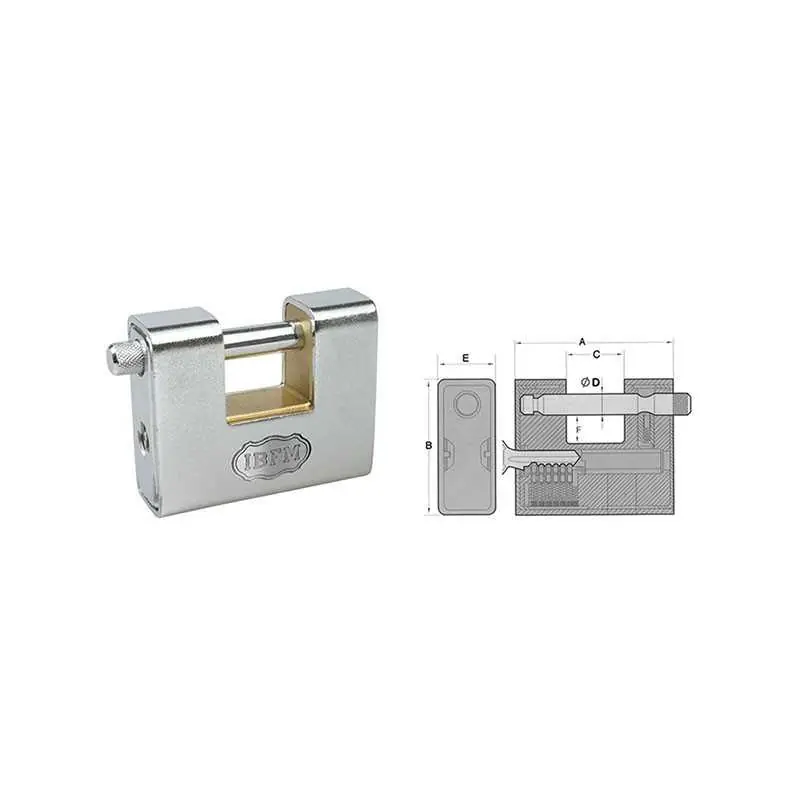Speciale Aanbieding LUCCHETTI IBFM CORAZZATI 9960 60 MM *KA*,Eur