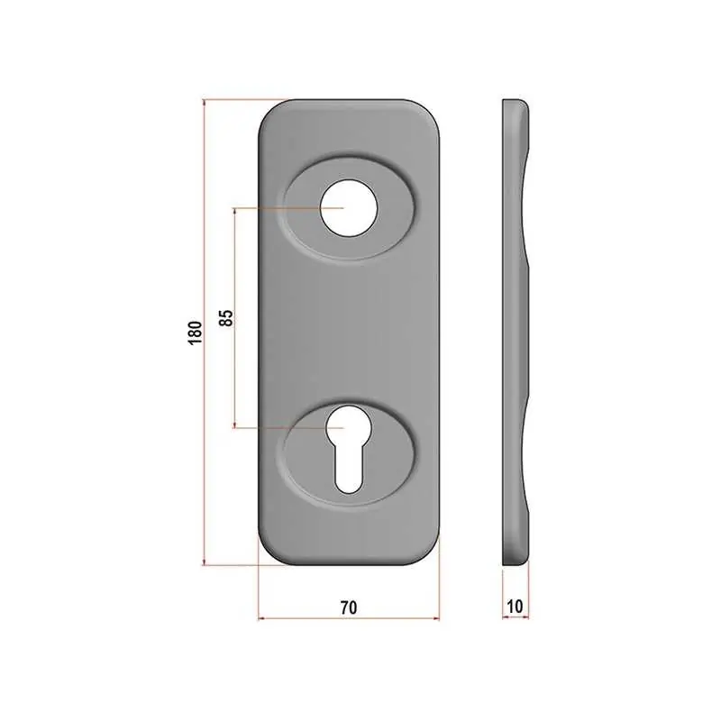 PLACCHE AZZI PER PORTE DIERRE MANIGLIA E Finitura Bronzo Koopje
