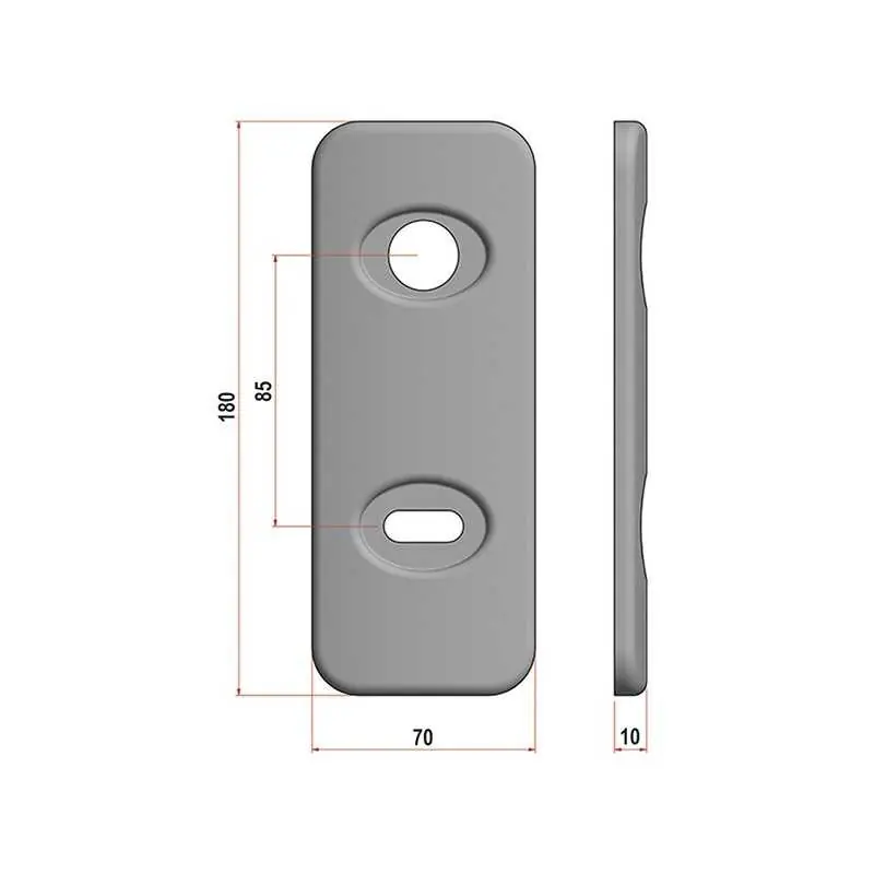 PLACCHE AZZI PER PORTE DIERRE MANIGLIA E DOPPIA Finitura Bronzo Shop Nu